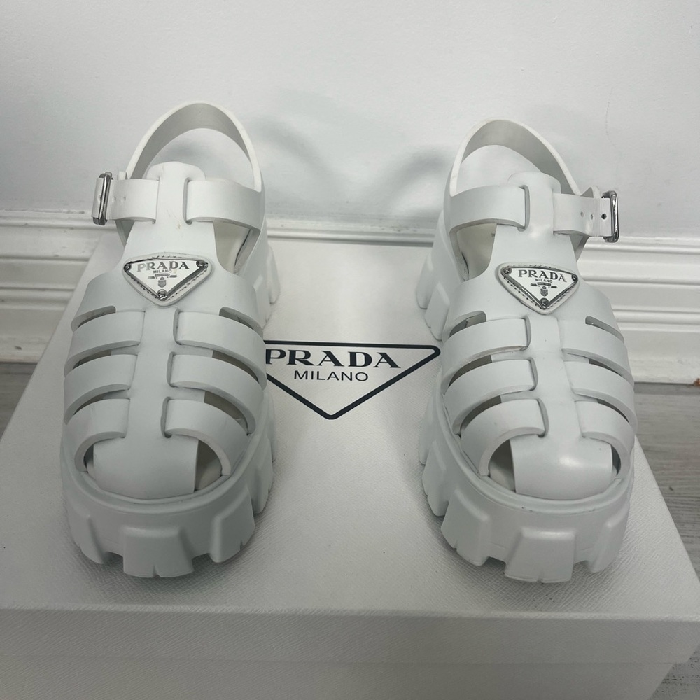 Prada Rubber Monolith sandals